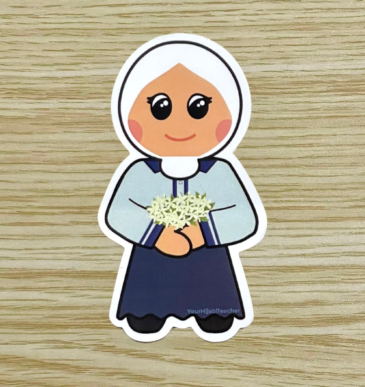 Hijabi Girl - Sham Doll - Glossy Sticker