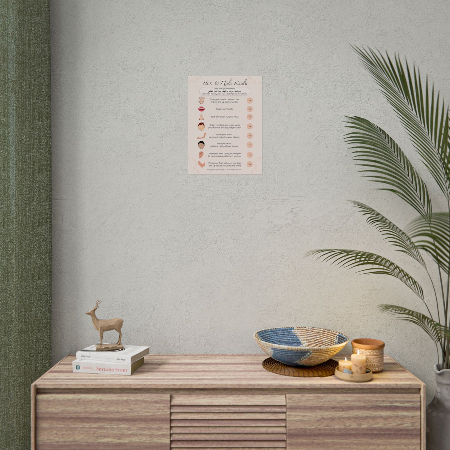 How to Make Wudu Poster - Glossy - Matte - Choose Your Size