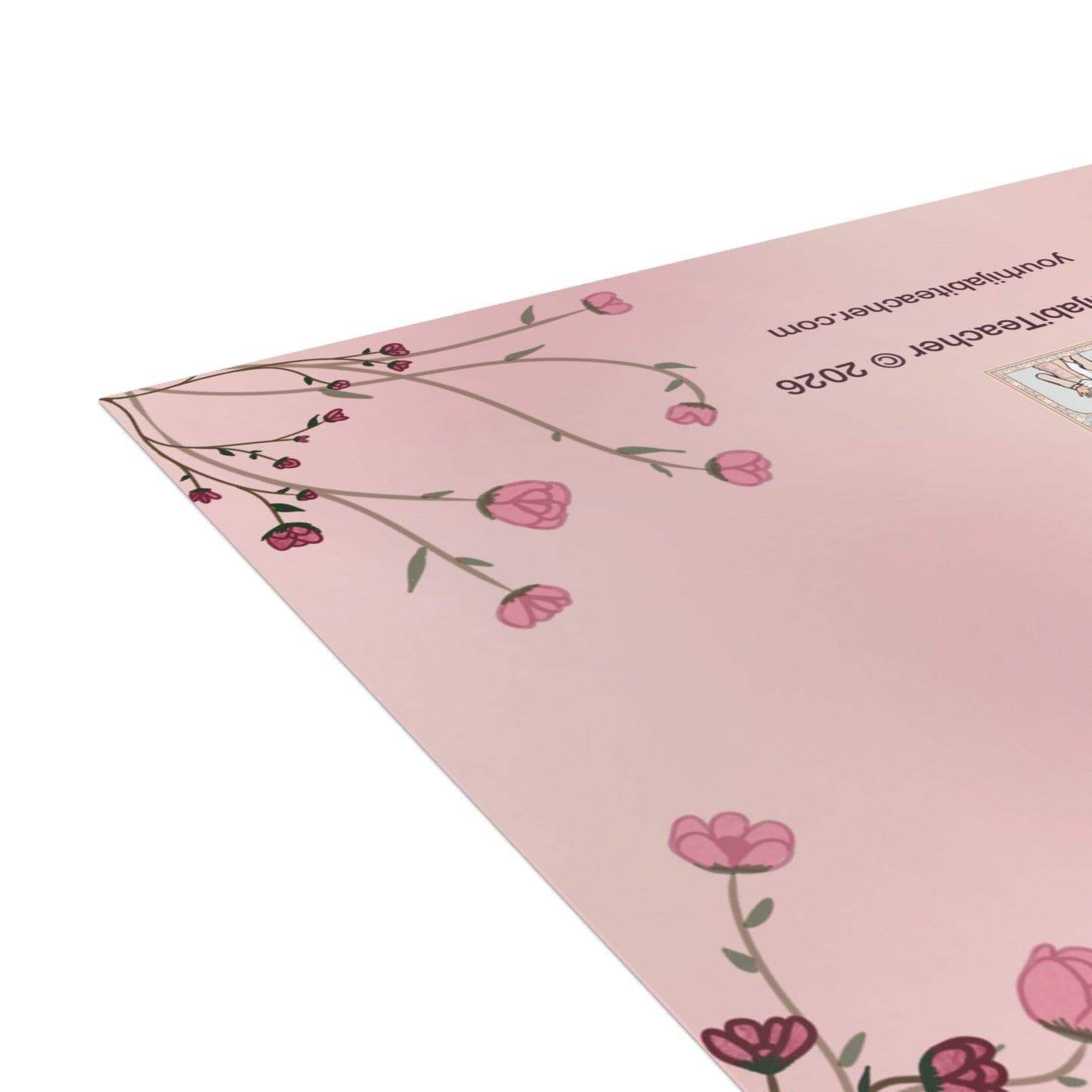 Baby Girl Congratulations — Floral Card With Envelope - 1 or 10 pack