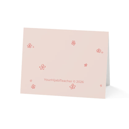 New Hijabi Congratulation Card With Envelope - 1 or 10 pack