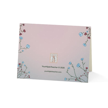 Baby Boy Congratulations — Floral Card With Envelope - 1 or 10 pack