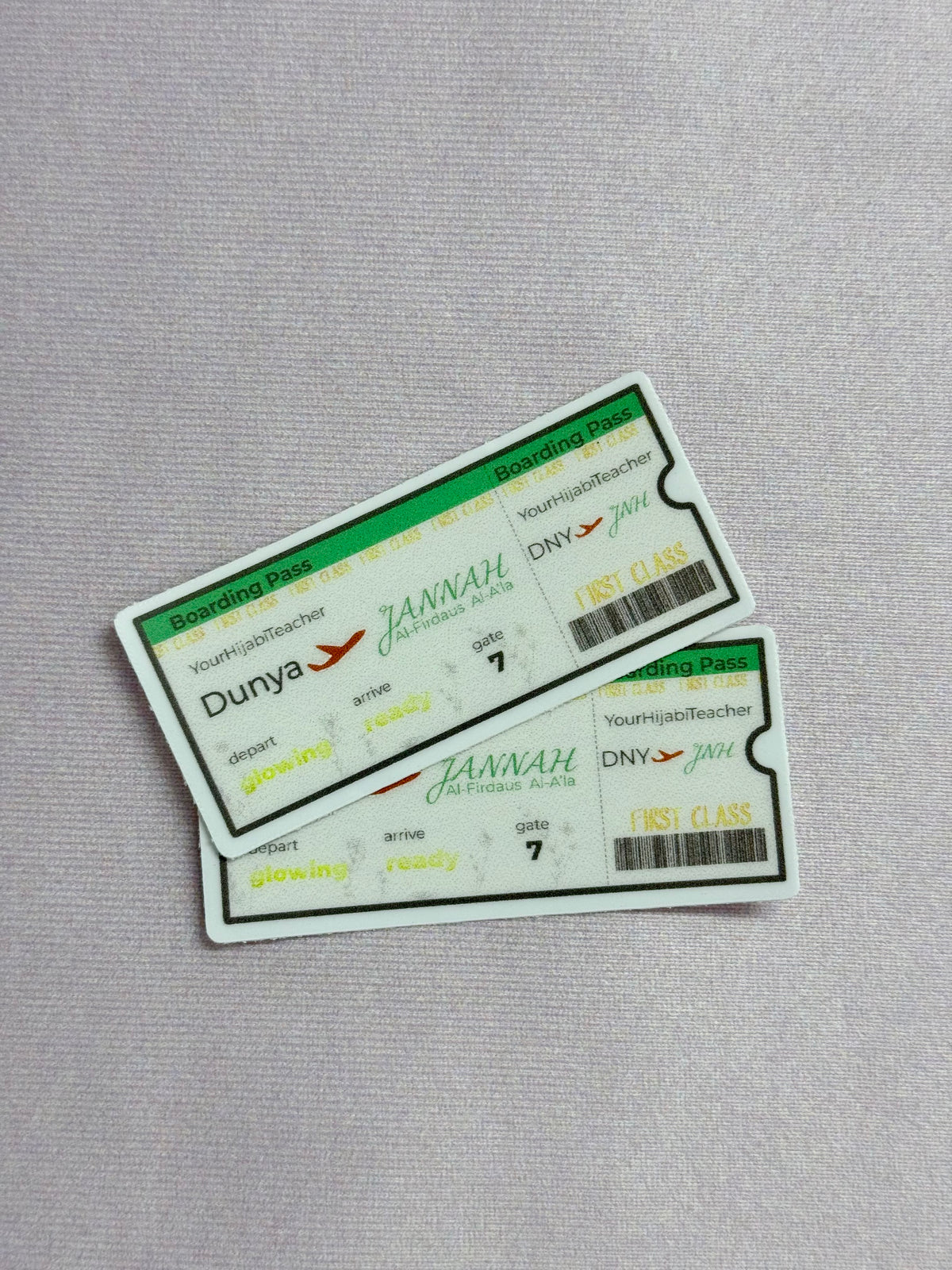 First Class Ticket to Jannah - Sticker