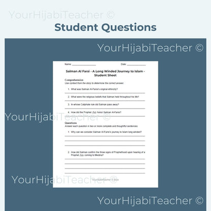 High School Reading Comprehension and Writing Prompt - Salman Al Farisi