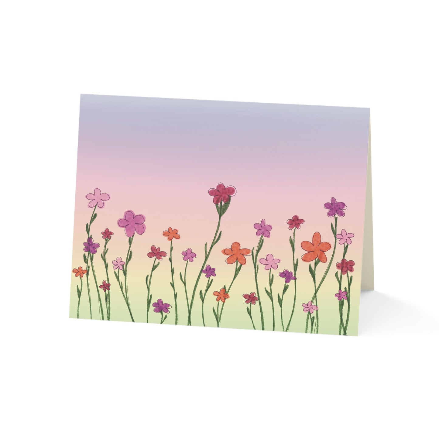 Mabrook — Congratulations — Floral Card With Envelope - 1 or 10 pack
