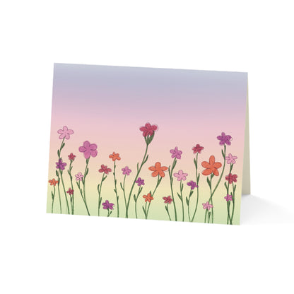 Mabrook — Congratulations — Floral Card With Envelope - 1 or 10 pack