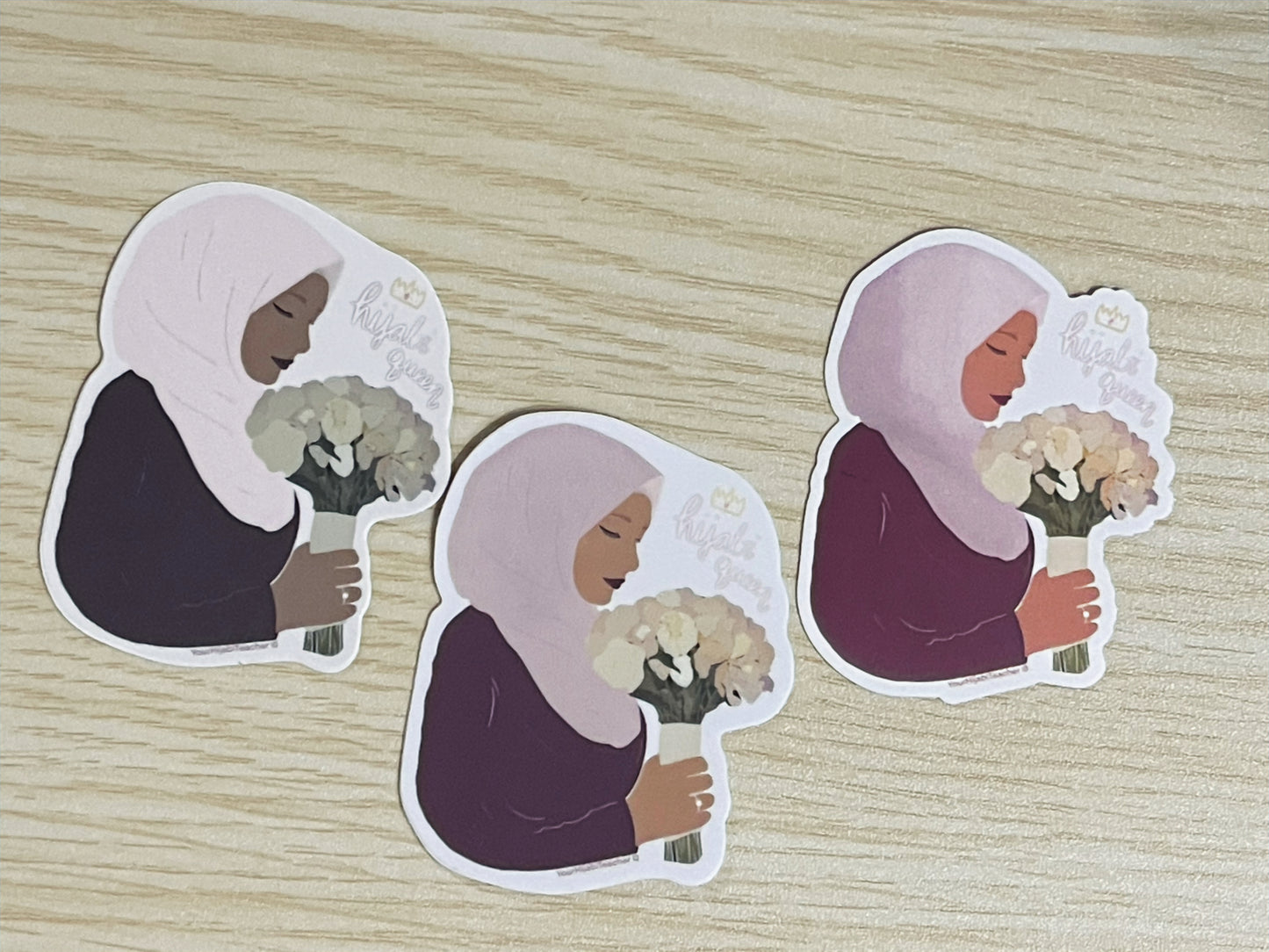 Hijabi Queen - Waterproof Sticker - 3 Designs image 0