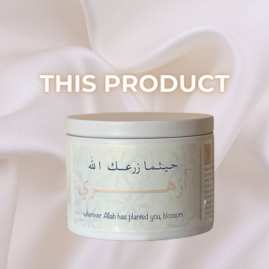  Handmade Soy Candle - Wherever Allah has Planted You, Blossom image 0