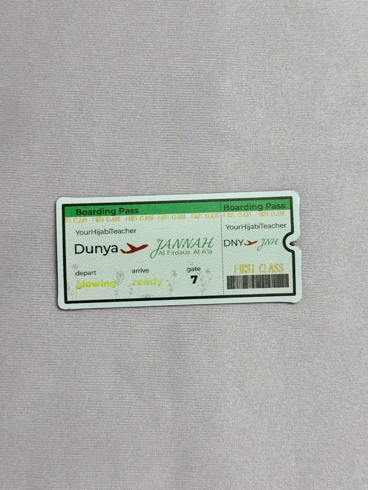 First Class Ticket to Jannah - Magnet