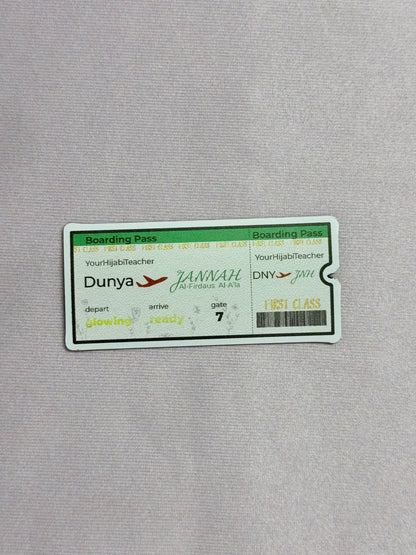 First Class Ticket to Jannah - Magnet