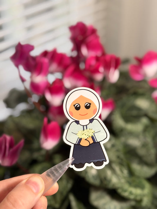 Hijabi Girl - Sham Doll - Glossy Sticker
